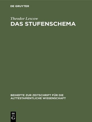 cover image of Das Stufenschema